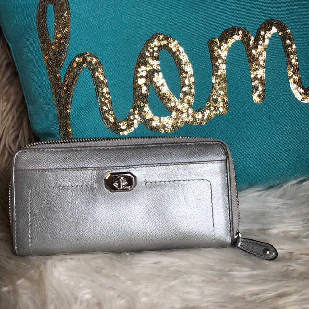 Cute silver Coach wallet